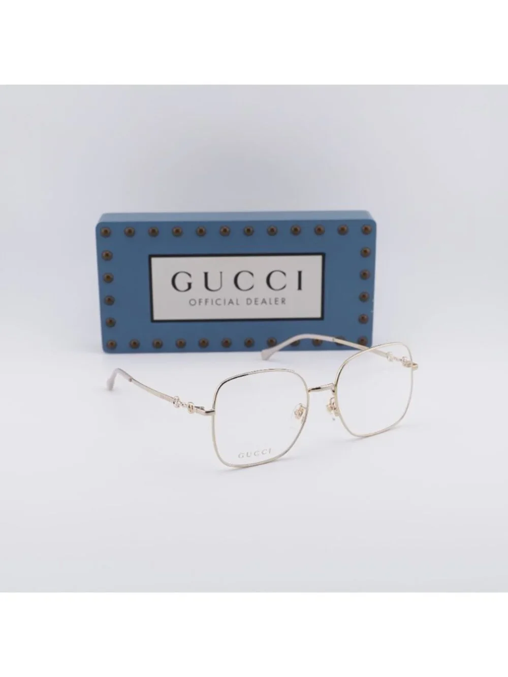 Gucci GG0883OA 001 Square Eyeglasses 55mm - Gold